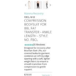 Marena recovery compression body suit